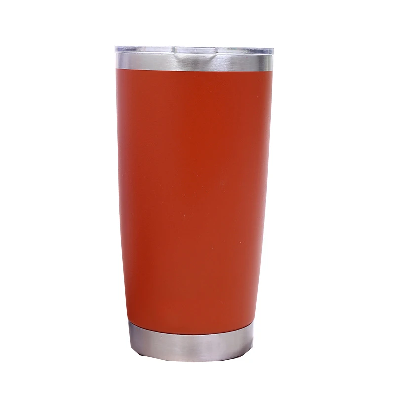 20oz orange Лазерная гравировка, Кастомизация 20 унций 30 унций, нержавеющая сталь, пивной стакан, стакан, дорожная пивная кружка, термос, кофейные кружки - Цвет: 20oz orange