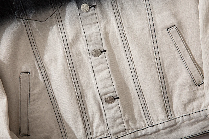 Мужские комбинезоны в стиле ретро с градиентом японском Харадзюку джинсовые