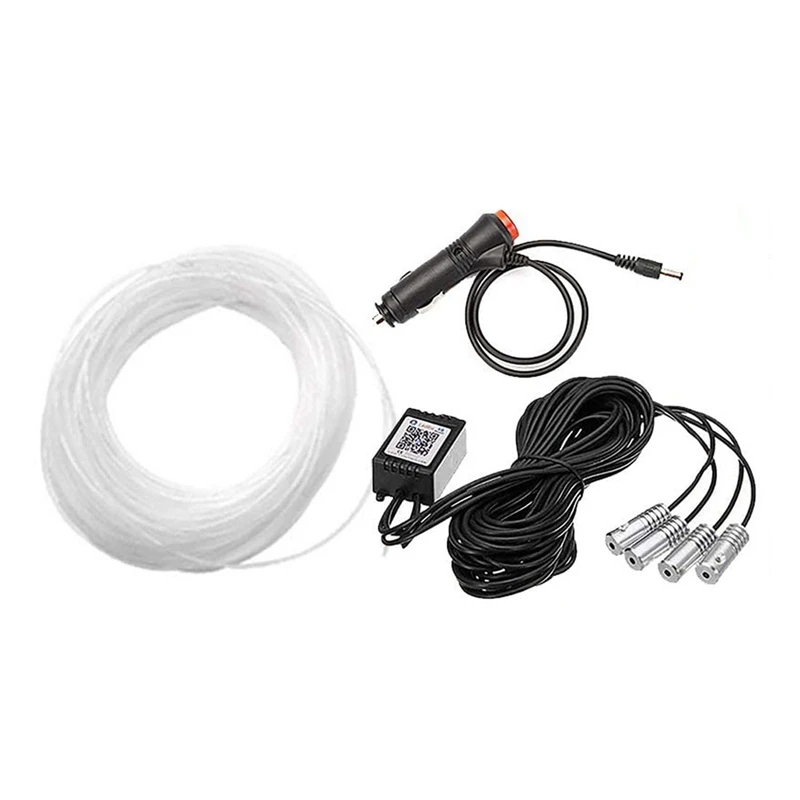 

Светодиодная подсветка для салона автомобиля с приложением/пультом дистанционного управления RGB, подсветка для салона автомобиля, декорат...