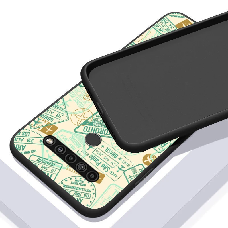 

INS Travel the world for LG G8 G8S G8X V30 V35 V40 V50 V60 ThinQ Q60 K40 K50 K30 K41 K51 K61 K71 K22 Black Phone Case