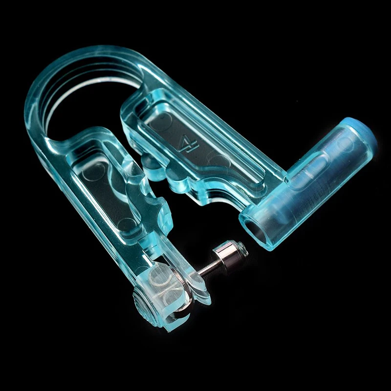 

Hot 5pcs Painless Disposable Healthy Asepsis Ear Piercing Gun Pierce Tool Blue Kit no infection no inflammation Ear Piercing Gun