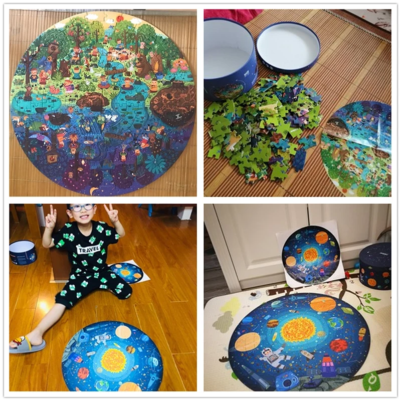 Пазл 150 шт Пазлы игрушки развивающие ручная роспись пазл Доска стиль коробка