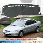 Нескользящий коврик из ПУ кожи для Honda Accord 1997 1998 1999 2000 2001 6