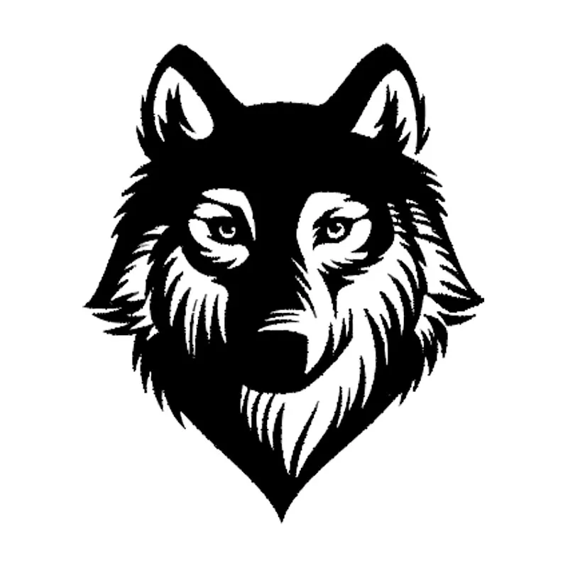 

13cmx11cm Wolf head Vinyl Car-Sticker Automobiles Motorcycles Window Bumper Laptop Vinyl Decal Decorative Goods