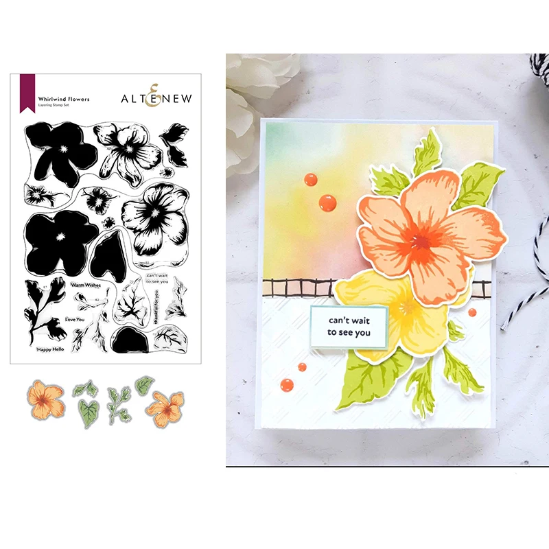 

2021 New Flowers Leaves Metal Cutting Dies Stamps Scrapbook Diary Decoration Embossing Cut Dies Template DIY Greeting Card