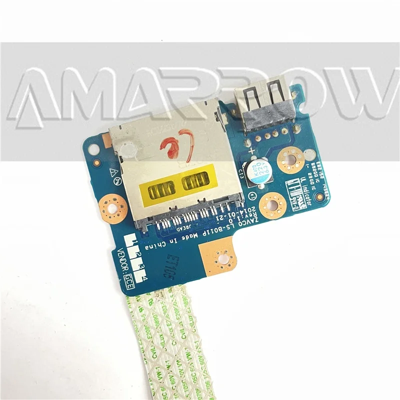 

Original Laptop USB SD Card Reader Board for Dell Inspiron 5000 5545 5547 5548 5557 5542 5543 LS-B011P