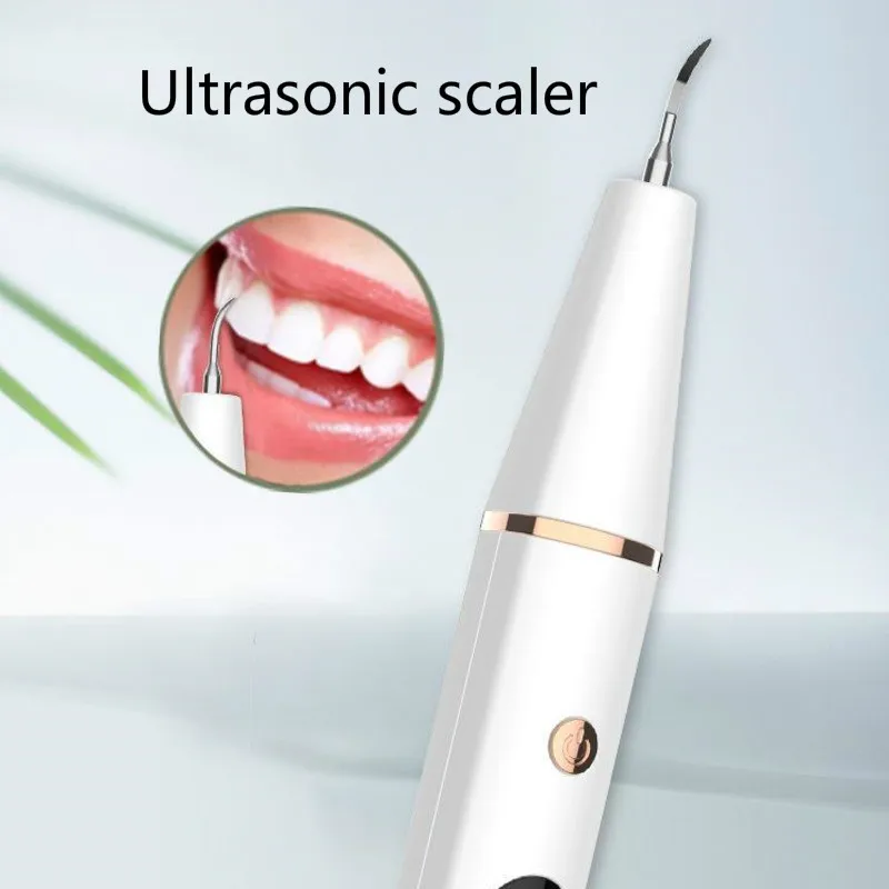 

Ultrasonic Dental Calculus Scaler Oral Tooth Tartar Remover Plaque Stains Cleaner Removal Teeth Whitening Portable With LED