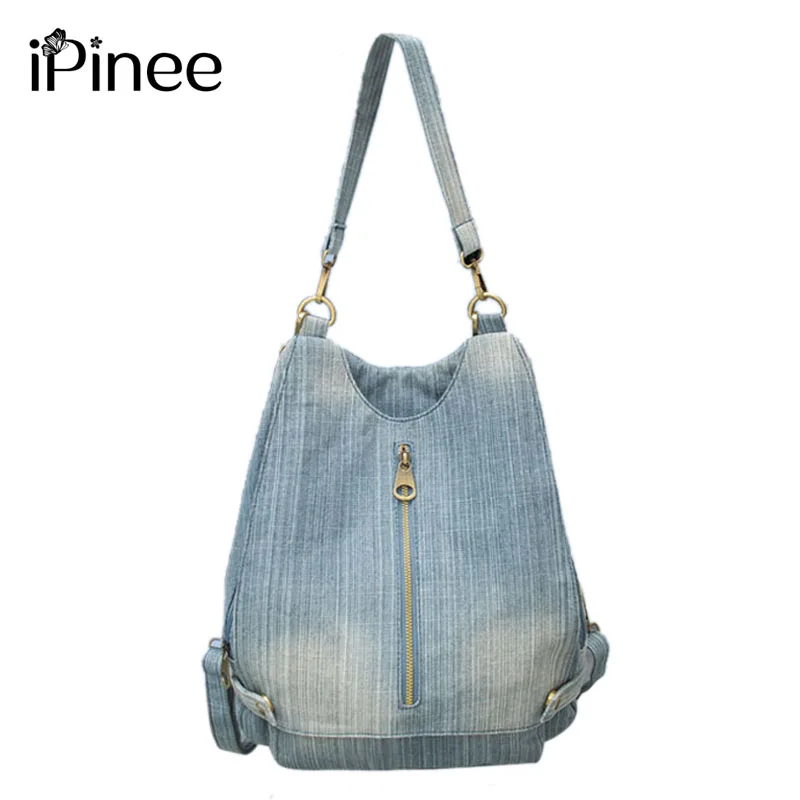 

iPinee Women Bag School Backpacks for Teenager Girls Casual Travel Bags Women Cute Backpack Denim Rucksack