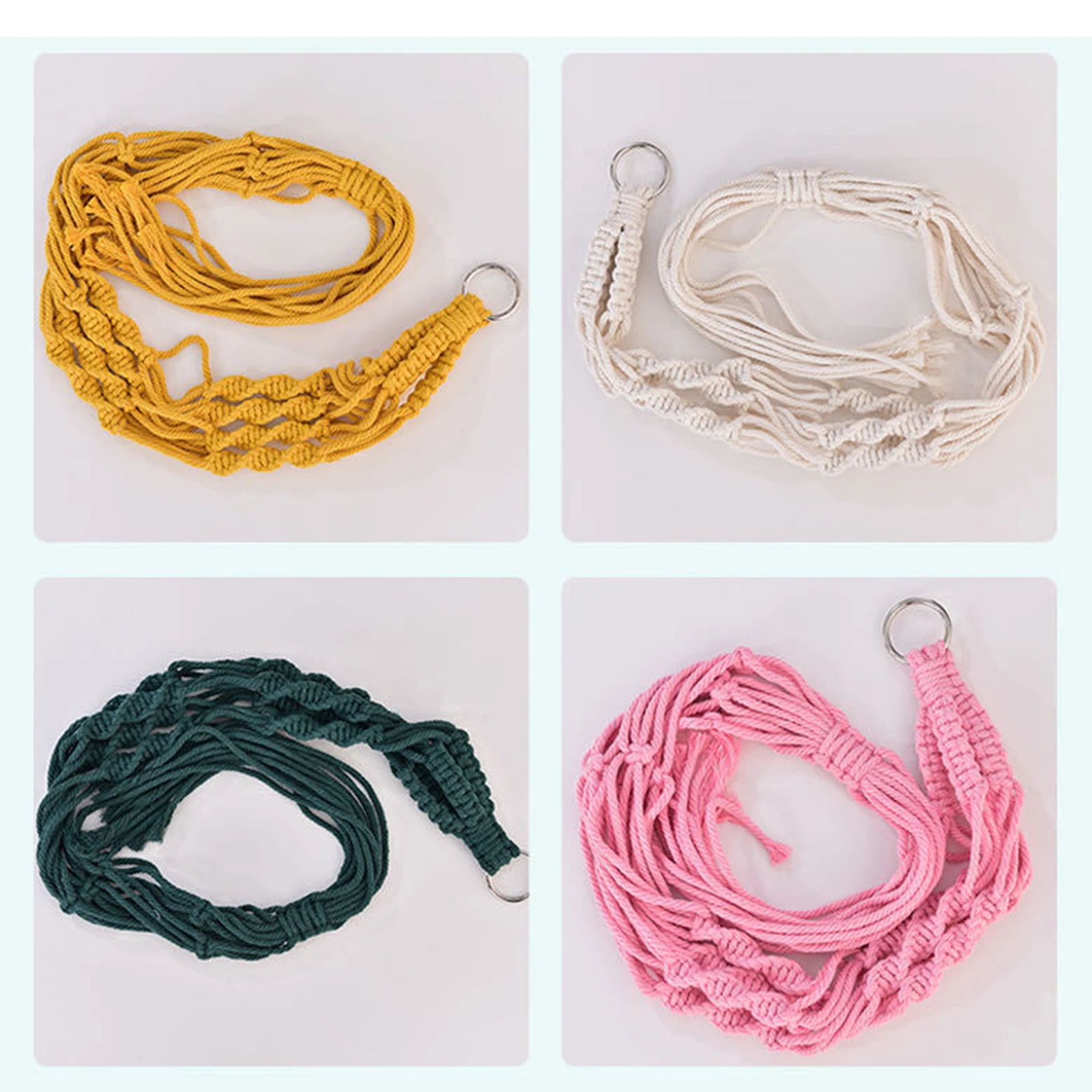 

New Macrame Plant Hangers with Tassels Indoor Hanging Planter Basket Flower Pot Holder Home Decoration NE