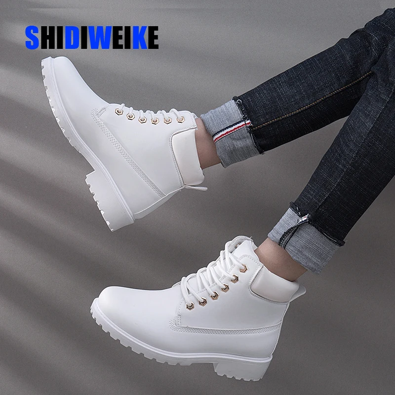 Зимние ботинки Женская обувь Теплые плюшевые кроссовки на меху Женские зимние