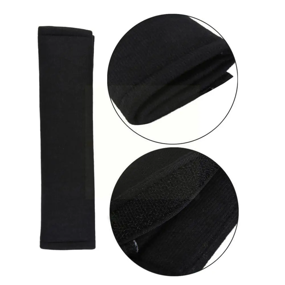 

1pair Car Seat Belt Covers Adult Seat Belt Shoulder Safety Strap Pad Cover Sheath Guard Vehicle Protective Black Pads Shoul Y3W9