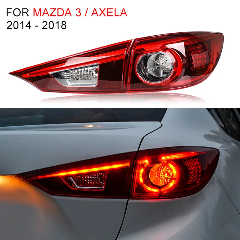 Светодиодный задний фонарь светильник для Mazda 3 / Axela 2014 2016 2017 2018 левой и правой