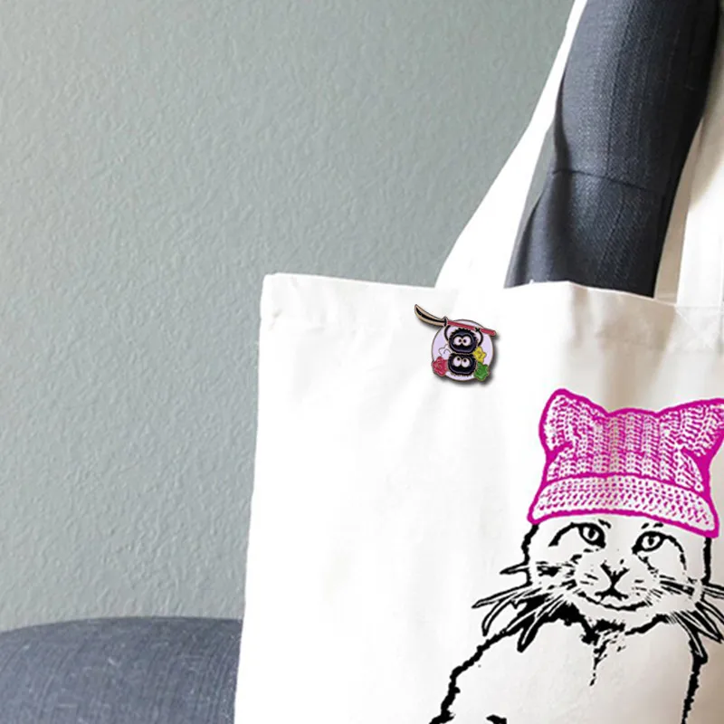 Симпатичный значок на пуговицах в форме туши для студийной съемки ghilii Hayao Miyazak