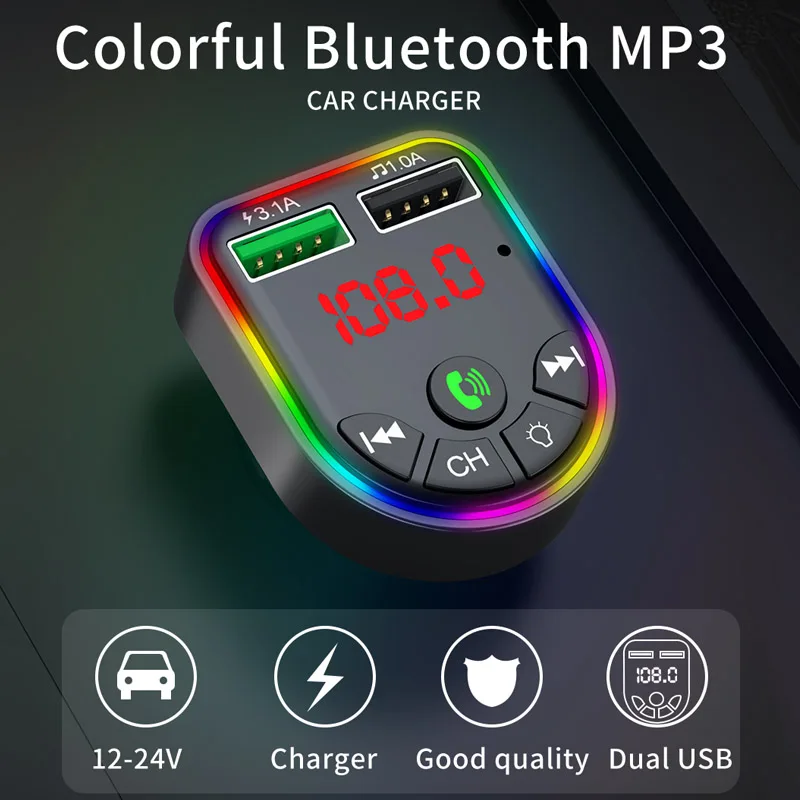Автомобильный FM-передатчик JaJaBor с Bluetooth 5 0 беспроводной FM-модулятор поддержкой