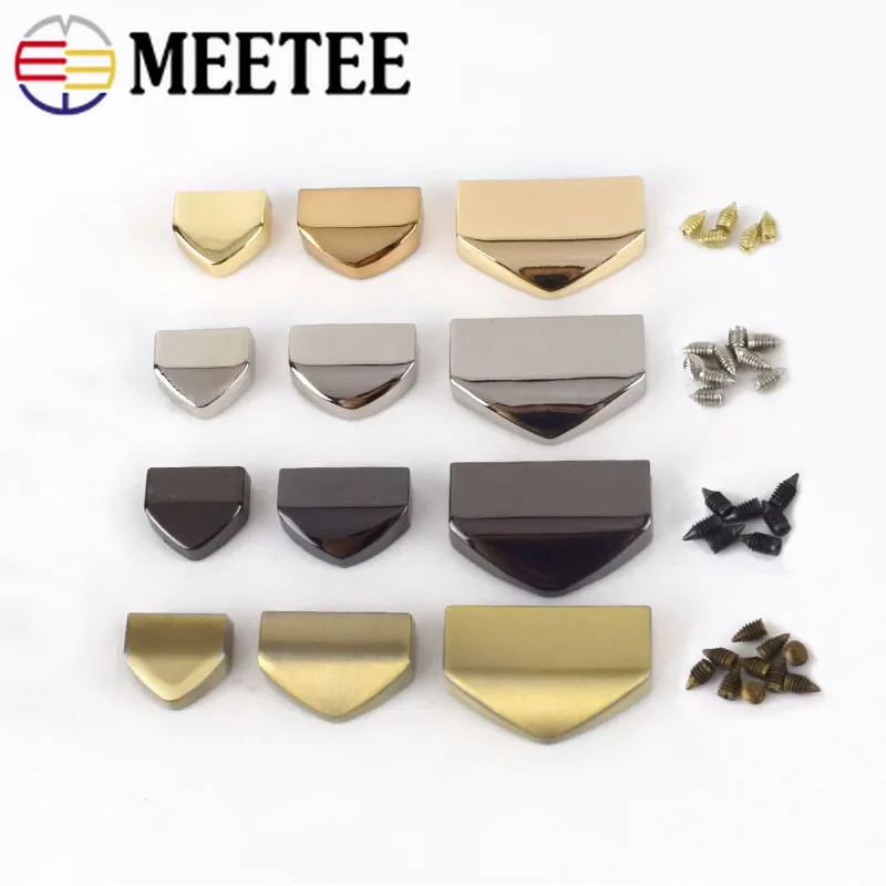 Meetee 10 шт. 12/18/25 мм металлический хвостовой зажим винты Стопорные застежки молния