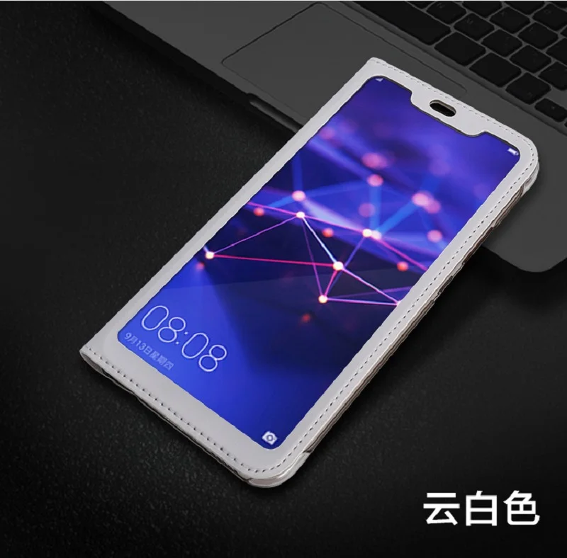 Для Xiaomi Mi Max 2, чехол Max 3, чехол с полным окошком для просмотра, искусственная кожа, флип-чехол, Funda, чехол для Xiaomi Mi Max, защитный чехол, сумка - Цвет: White