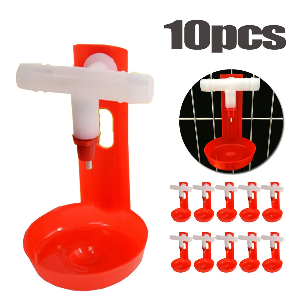 Поилка для кур 10 шт. Кормушка Для кормушки автоматические подвесные чашки