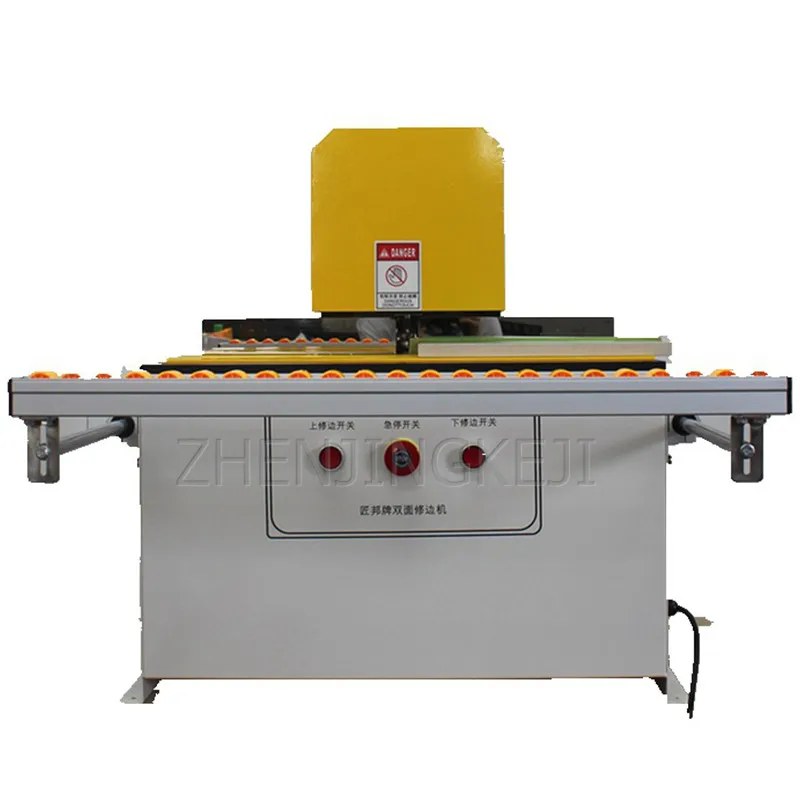 

Semi-Automatic Woodworking Machinery Desktop Top And Bottom Double-Sided Curved Straight Line Trimming Machine Home Decoration