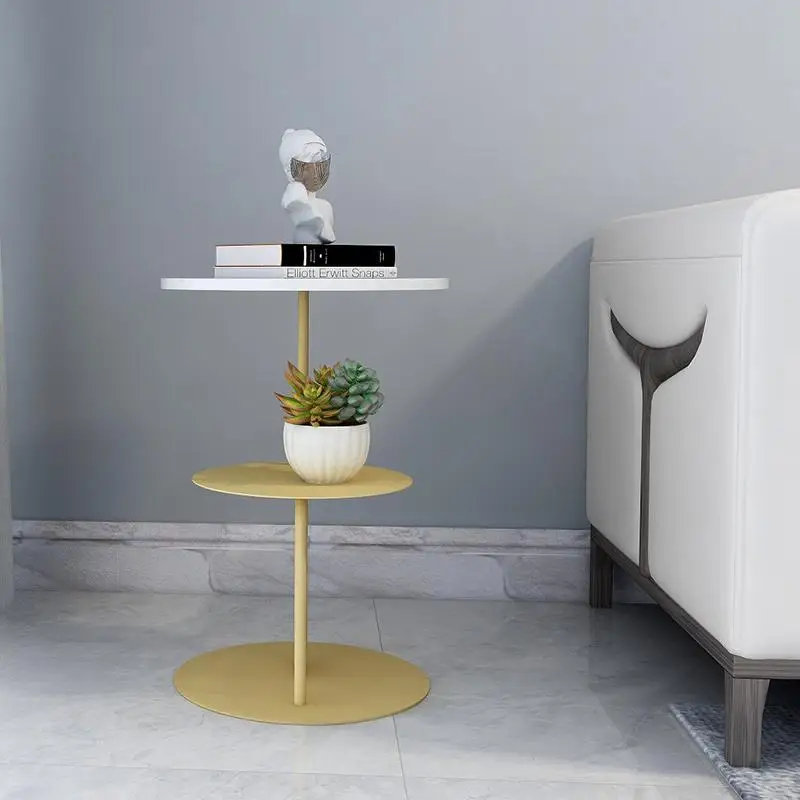 Приставной столик под мрамор в скандинавском стиле простой диван-компаньон