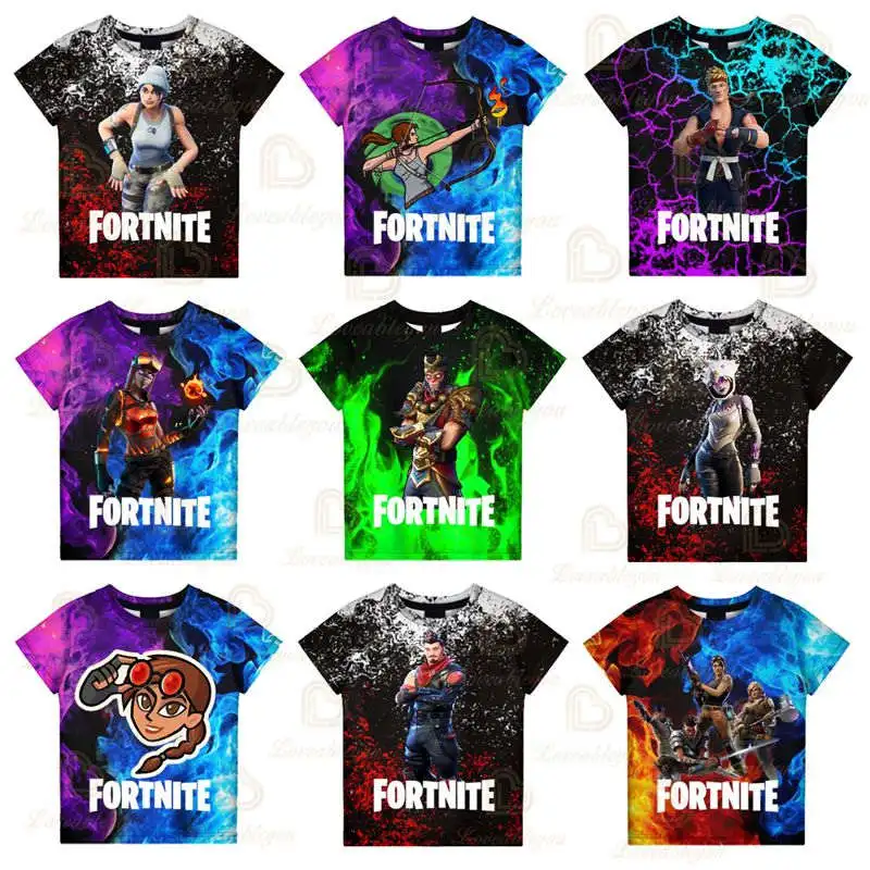 

Fashion 3D Tshirt Cute T-shirt Fortnite Victory Children Shoot Game Clothing Harajuku Tees Kids Hero Tops Boys Girls