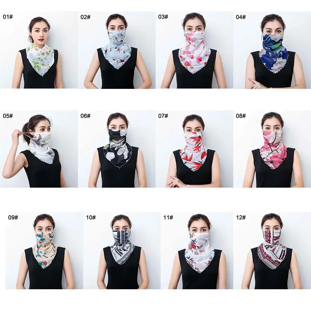 Женская маска для рта Солнцезащитная уличные маски верховой езды Защитный