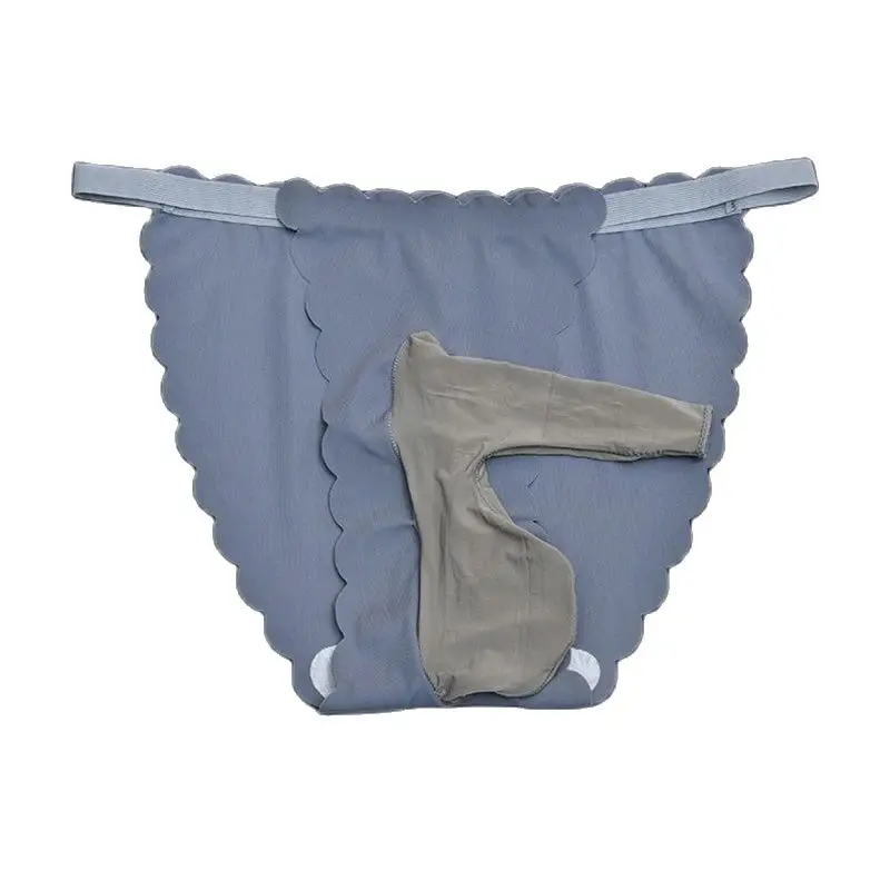 

Gay Bikini Underwear Men Sexy Sissy Panties Ice Silk U Convex Pouch Sheath Thong Cock Ring G String Briefs Plus Size Lingerie
