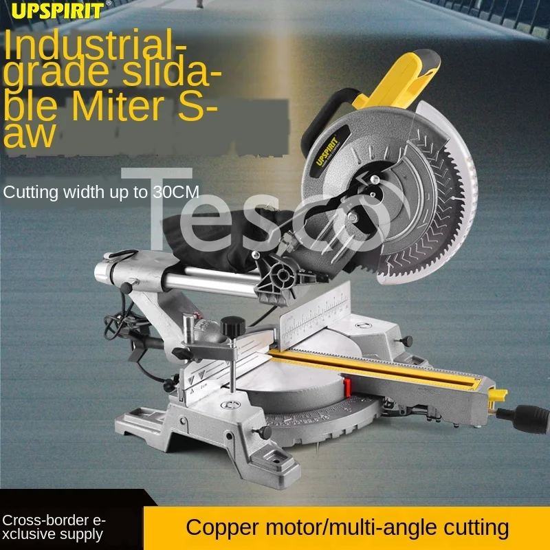 

Cross-border power tool 10-inch push-pull rod miter saw 255 saw aluminum machine woodworking aluminum profile cutting machine