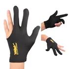 Перчатки для снукера с тремя пальцами, для левой руки, из лайкры, с вышивкой, для бильярда, 1 шт., новинка кий для пула бильярда