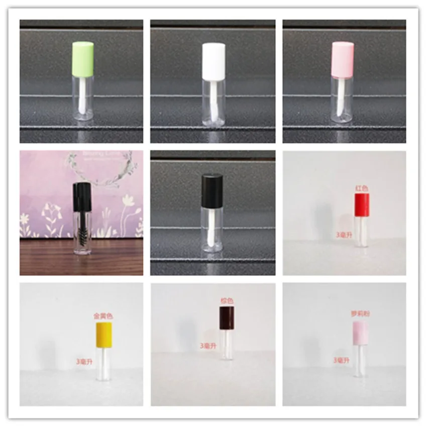 

200PCS Empty Mini Cosmetic Lip Gloss Tube Plastic Lipgloss Container Clear Lip Gloss Bottle Lip Balm Containers For Cosmetics