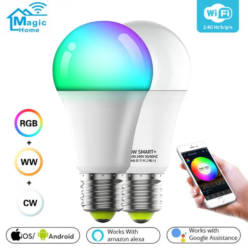 

Умная лампа с Wi-Fi, 10 Вт, 190-240 В, 1-4 шт.