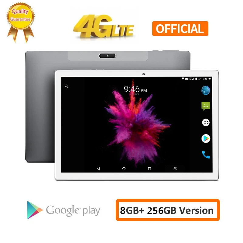 8000 мАч Android 8 0 2.5D экран планшетный ПК 10 1 дюймов 4G LTE телефон ядер ram Гб rom 256 ГБ