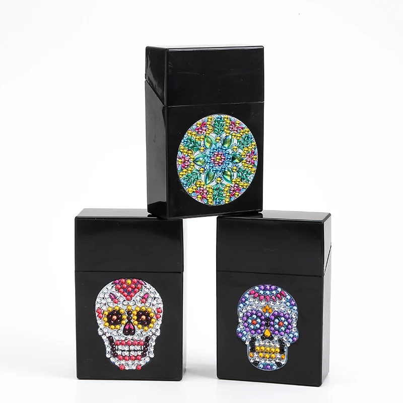 DIY специальный чехол для сигарет с алмазной росписью, шкатулка для украшений, стразы, вышивка кристаллами, органайзер, чехол для хранения, контейнер для карт
