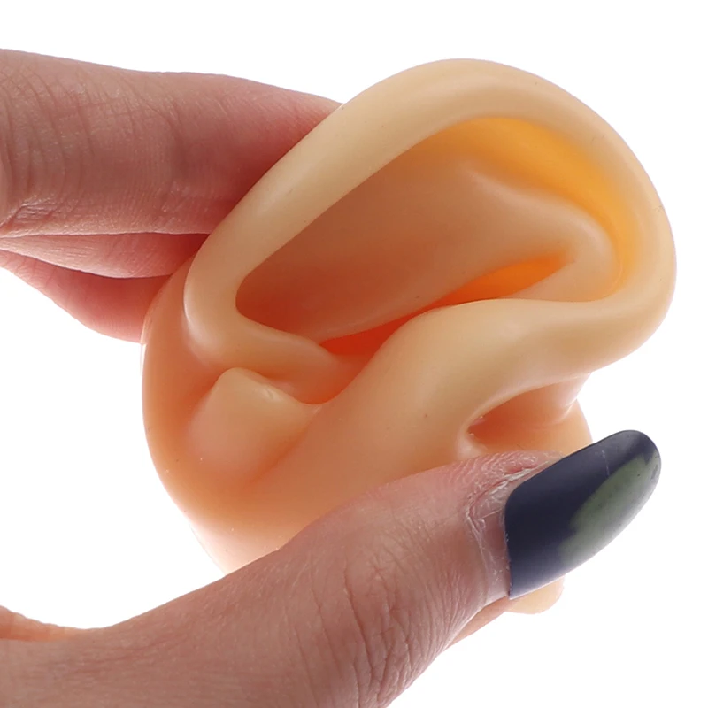 

1Pcs Silicone Ear Model Practice Piercing Tools Ear Stud Display Tool Body Jewelry