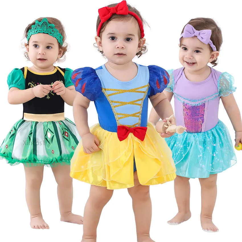 Детский костюм принцессы Эльзы и Анны на Возраст 3-6 месяцев | Тематическая одежда