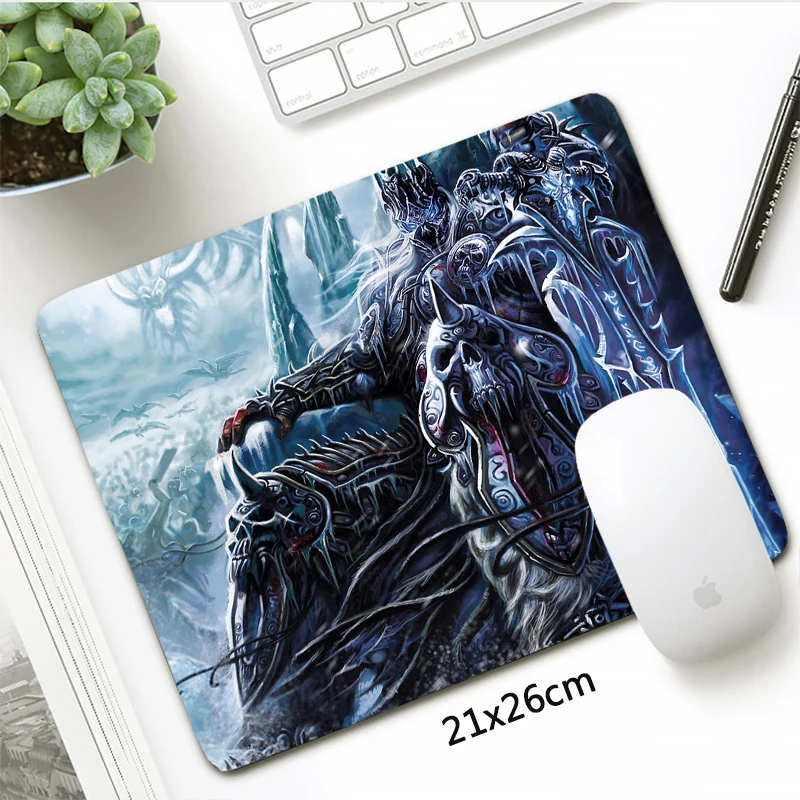 fashion 21x26cm world of warcraft small mouse pad gamer locking edge gaming mousepad horde alliance otaku gift laptop desk mat free global shipping