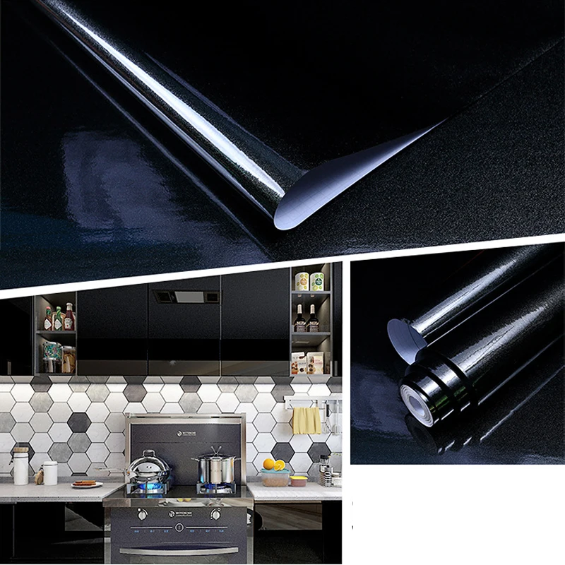 

Pearl White DIY Decorative Film PVC Self adhesive Wall Paper Furniture Renovation Stickers Kitchen Cabinet Waterproof Wallpaper