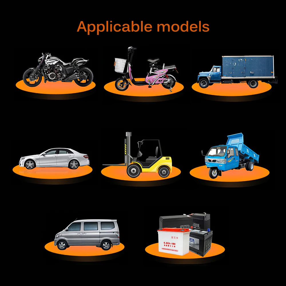 

Car Motorcycle Battery Charger 12V24V-AJ-618B 6-200AH EU/US Plug Automatic Intelligent Pulse Universal Repair Type Charger