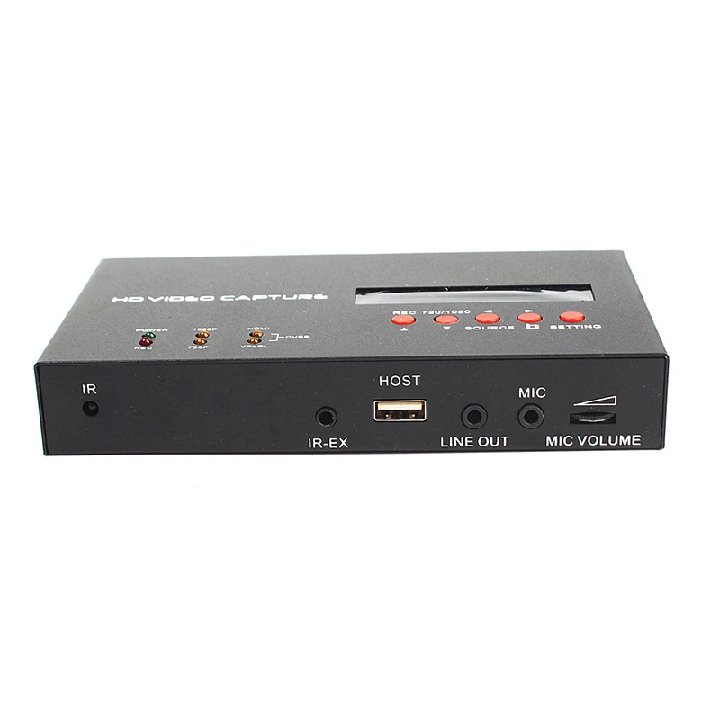 HDMI совместимая коробка видеозахвата HD eZcap283 YPbPr записывающая с планочной записью