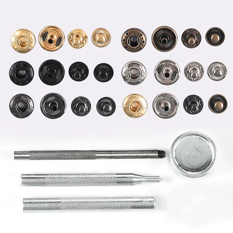 20 комплектов кнопок + инструменты для ручной установки аксессуары