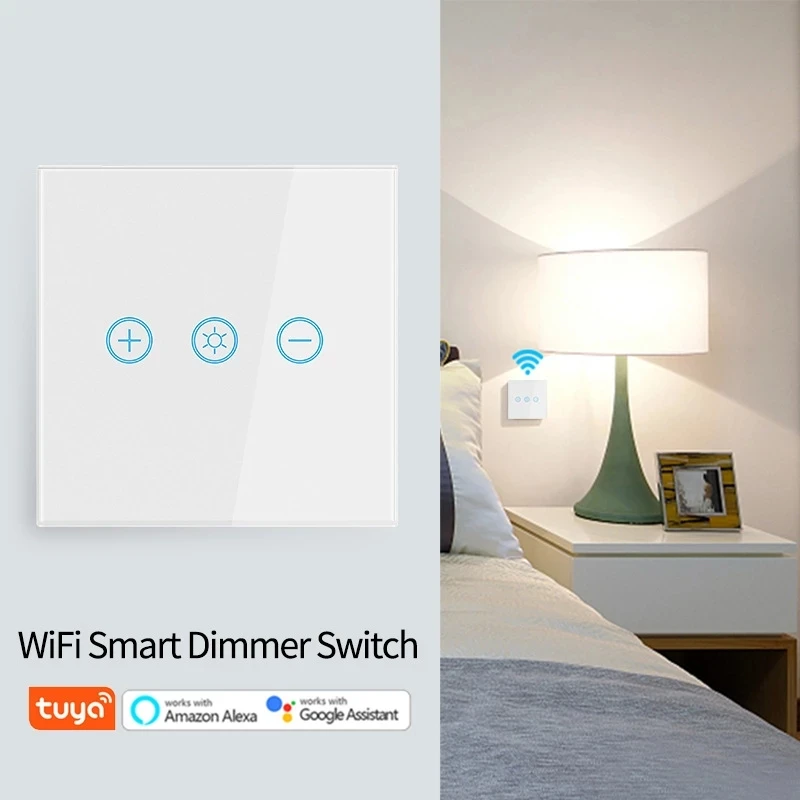 

EU US WiFi Touch Switch Dimmer Smart Wall Light Switch Touch Sensor APP Wifi Switches Dimmer works Alexa/Google Home