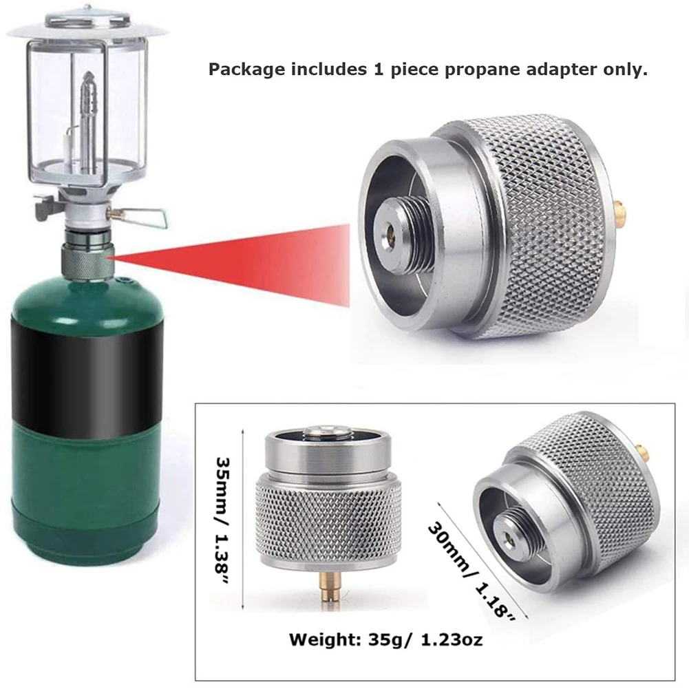 

Camping Stove Adapter Gas Adapter Converter Outdoor Propane Cylinder Canister Adapter Outdoor Camping Stove Gas Refill Adapter