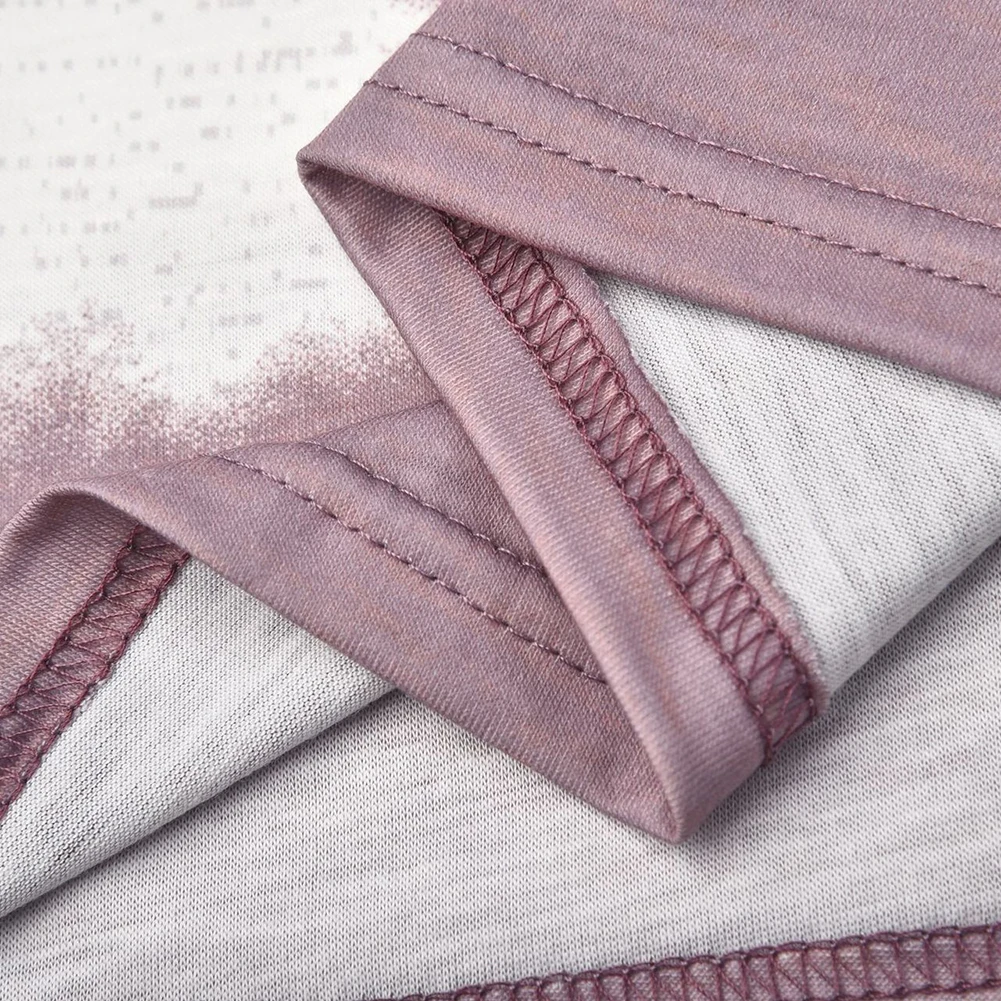 Новая женская Свободная футболка в полоску градиентного цвета с коротким