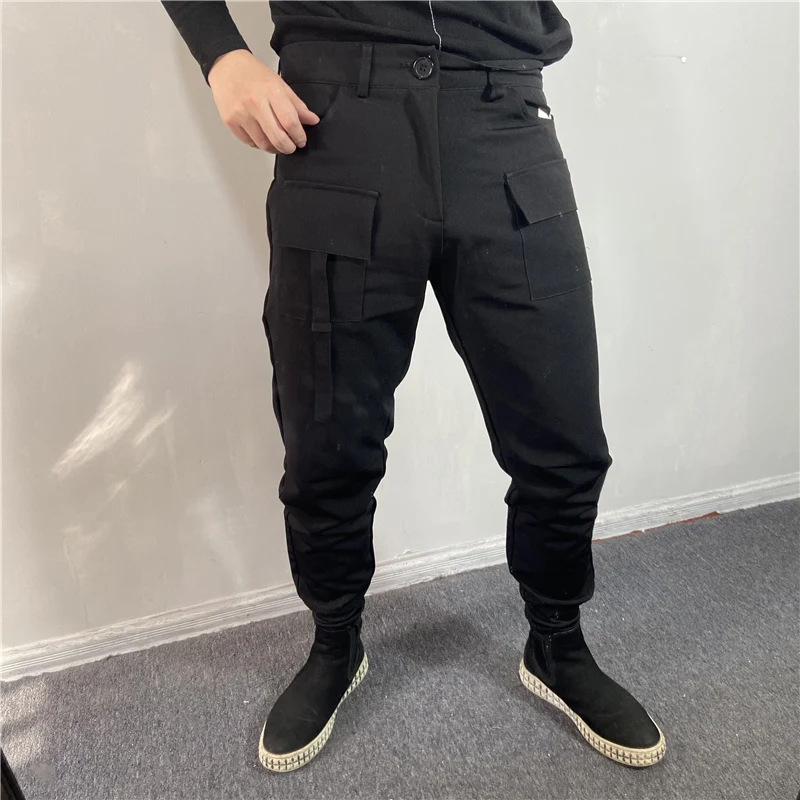 Men's Harun Pants Spring And Autumn New Cargo Wind Sunshine Youth Pocket Decoration Leisure Loose Large Pants