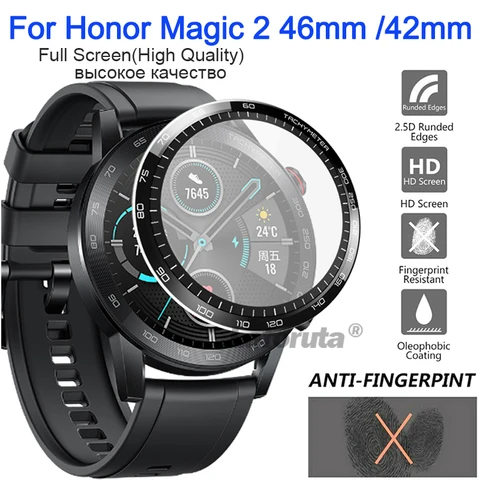 Защитная плёнка для часов Huawei Honor Watch Magic 2 46 мм 42 мм, 3D изогнутый защитный чехол для часов GS3 ES, мягкое закаленное стекло