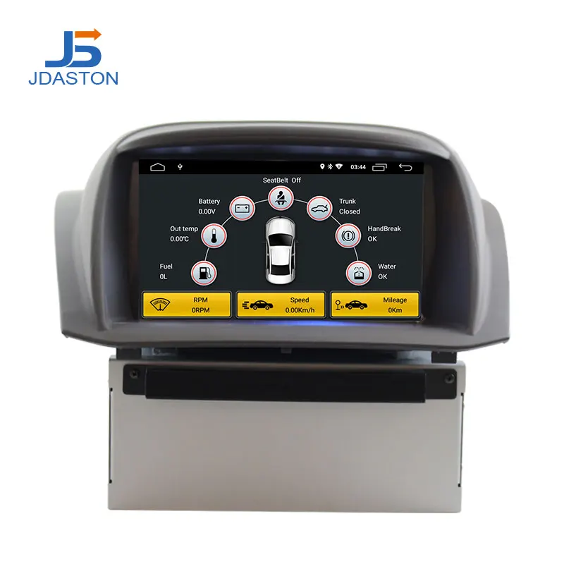 JDASTON Android 10 автомобильный dvd-плеер для Ford Fiesta 2008 2009 2010 2011 2012 2013 Мультимедиа gps стерео 2 Din автомагнитола
