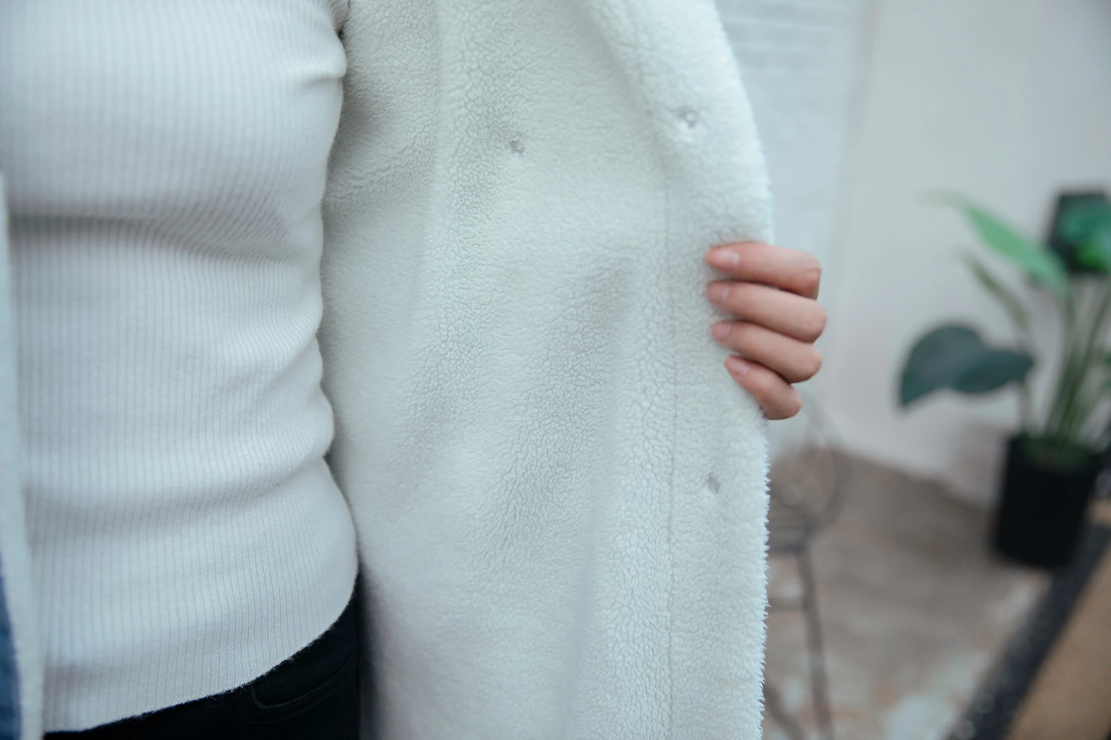 

2021 mid-length plus velvet denim jacket women's winter Korean version of loose warm lamb wool cotton padded jacket padded padde