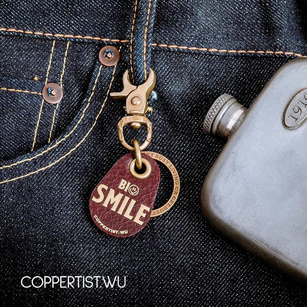Coppertist. wu Бронзовый узор карабин Омаров застежки Поворотный коготь крюк брелок подвеска