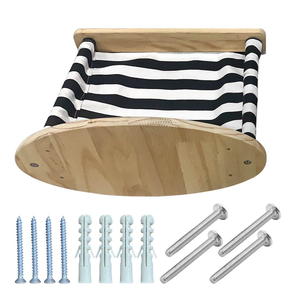 

Гамак для кошек, домашняя мебель для отдыха, скалолазание с винтами, Большая полка ручной работы для сна, кровать для домашних животных, окон...