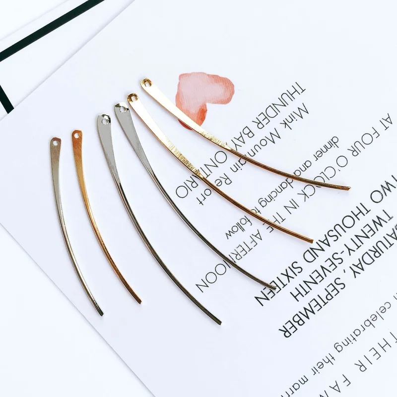 ZEROUP в форме полоски серьги-подвески с серебряным и золотым покрытием подвески