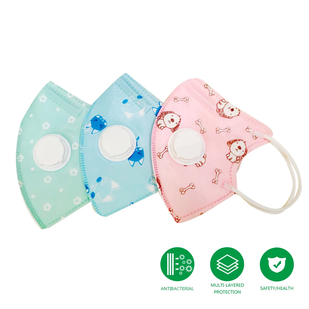 Детская маска для лица с клапаном пылезащитный фильтрованный респиратор